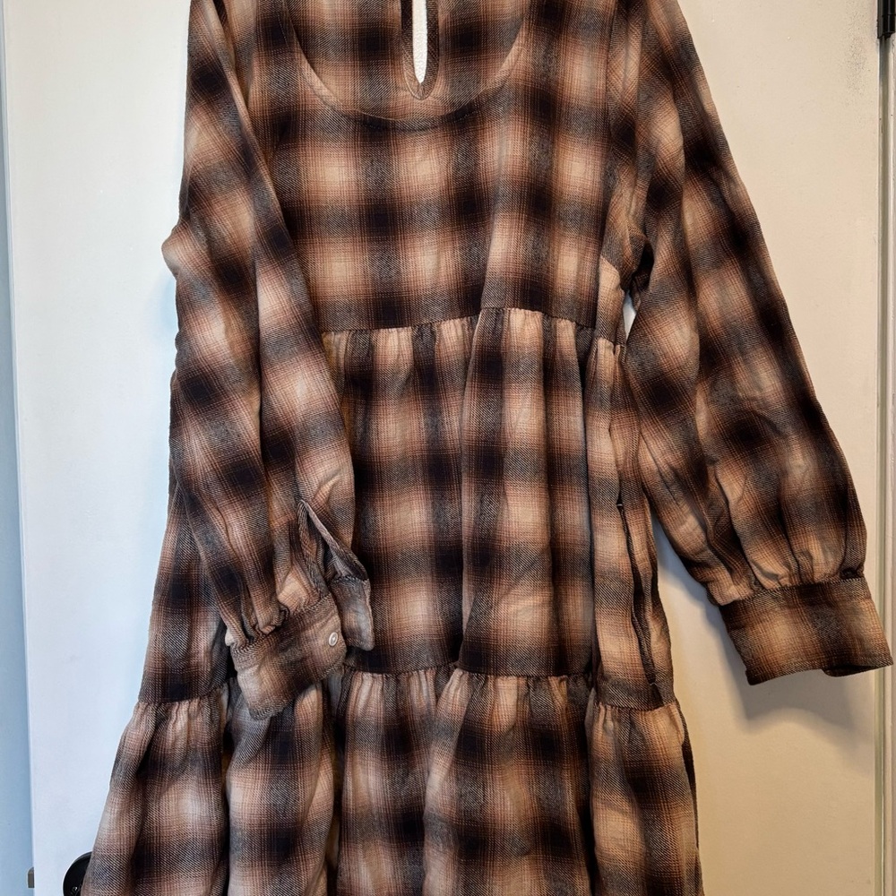 Levi’s Plaid Babydoll Dress